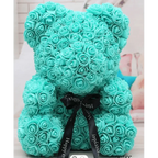 Cute artificial rose flower teddy bears gift box for home decor - Christmas Valentine's Day wedding day presents