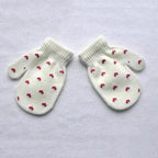 Cute Baby Colorful Thick Warm Gloves For Kids Classic Full Finger Mittens Soft Comfortable Winter Gloves For Children Stevvex
