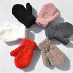 Cute Baby Colorful Thick Warm Gloves For Kids Classic Full Finger Mittens Soft Comfortable Winter Gloves For Children Stevvex