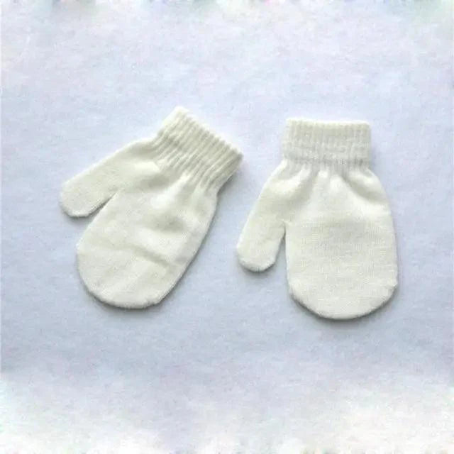 Cute Baby Colorful Thick Warm Gloves For Kids Classic Full Finger Mittens Soft Comfortable Winter Gloves For Children Stevvex