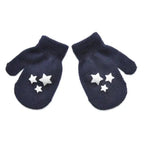 Cute Baby Colorful Thick Warm Gloves For Kids Classic Full Finger Mittens Soft Comfortable Winter Gloves For Children Stevvex