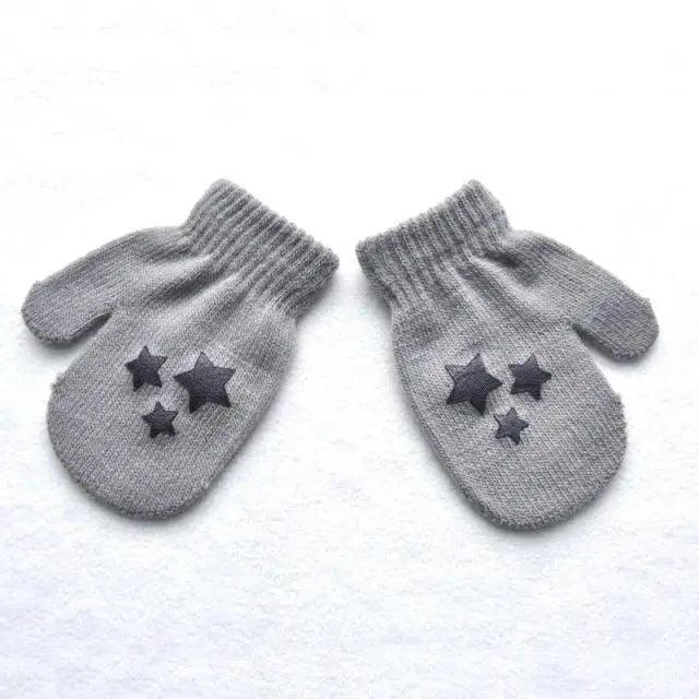 Cute Baby Colorful Thick Warm Gloves For Kids Classic Full Finger Mittens Soft Comfortable Winter Gloves For Children Stevvex