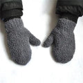 Cute Baby Colorful Thick Warm Gloves For Kids Classic Full Finger Mittens Soft Comfortable Winter Gloves For Children Stevvex