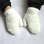 Cute Baby Colorful Thick Warm Gloves For Kids Classic Full Finger Mittens Soft Comfortable Winter Gloves For Children Stevvex