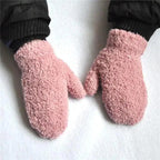 Cute Baby Colorful Thick Warm Gloves For Kids Classic Full Finger Mittens Soft Comfortable Winter Gloves For Children Stevvex