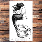 Cute Black Birds Temporary Waterproof Stickers Tattoo Flower Body Elegant Bird Butterfly Style For Womens Stevvex