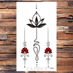 Cute Black Birds Temporary Waterproof Stickers Tattoo Flower Body Elegant Bird Butterfly Style For Womens Stevvex