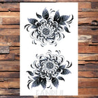 Cute Black Birds Temporary Waterproof Stickers Tattoo Flower Body Elegant Bird Butterfly Style For Womens Stevvex