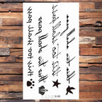 Cute Black Birds Temporary Waterproof Stickers Tattoo Flower Body Elegant Bird Butterfly Style For Womens Stevvex