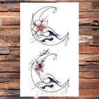 Cute Black Birds Temporary Waterproof Stickers Tattoo Flower Body Elegant Bird Butterfly Style For Womens Stevvex