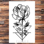 Cute Black Birds Temporary Waterproof Stickers Tattoo Flower Body Elegant Bird Butterfly Style For Womens Stevvex