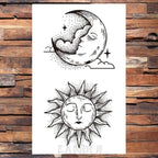 Cute Black Birds Temporary Waterproof Stickers Tattoo Flower Body Elegant Bird Butterfly Style For Womens Stevvex
