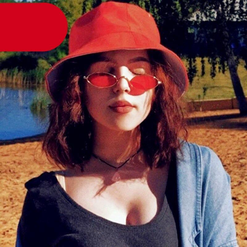 Cute Black Round Style Sun Glasses Design Retro Style Women Sunglasses New Vintage Oval Small Eyewear Metal Light Frame For Female Stevvex