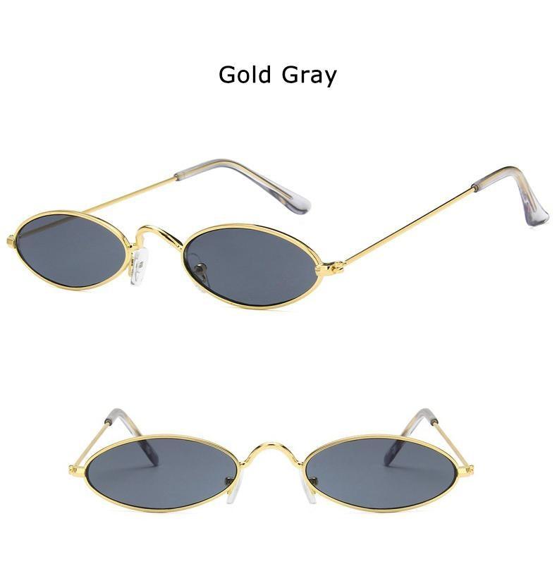 Cute Black Round Style Sun Glasses Design Retro Style Women Sunglasses New Vintage Oval Small Eyewear Metal Light Frame For Female Stevvex