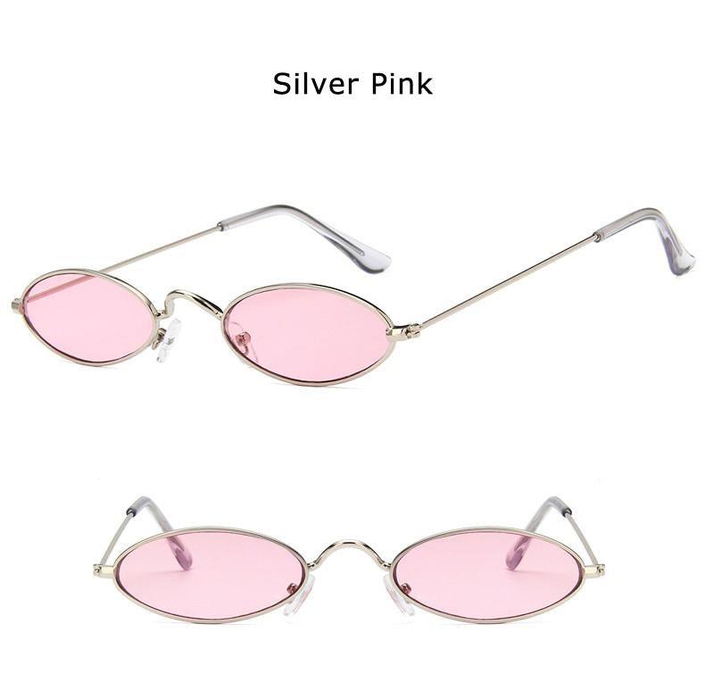 Cute Black Round Style Sun Glasses Design Retro Style Women Sunglasses New Vintage Oval Small Eyewear Metal Light Frame For Female Stevvex
