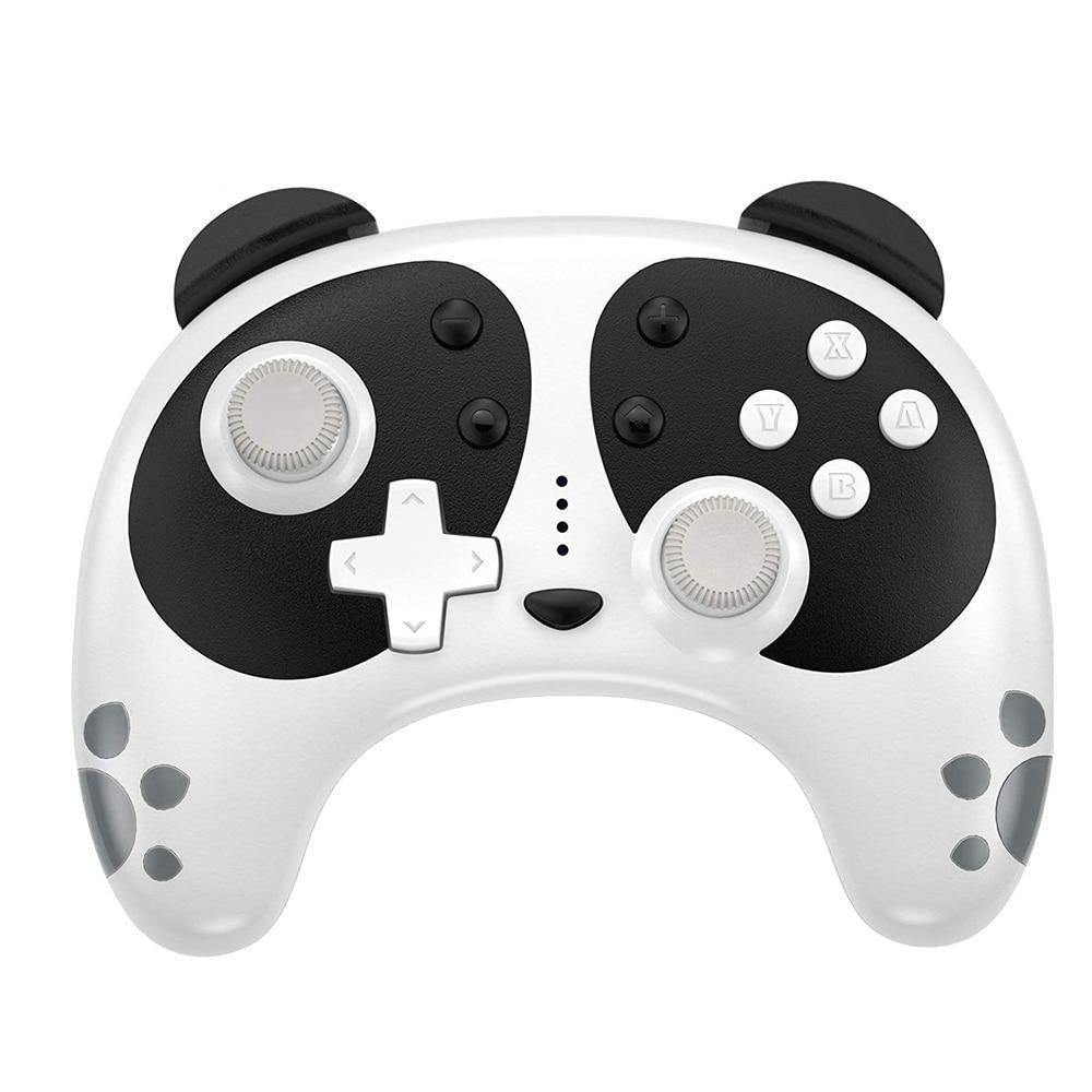 Cute Black White Joystick Wireless Bluetooth Panda Joystick Remote Controller Gamepad Compatible With For PC Laptop Stevvex
