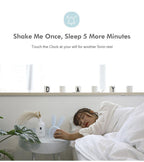Cute Bunny Ear LED Digital Alarm Clock Electronic Kids Alarm Clock for Kids Children's Alarm Clocks for Girls Boys Bedroom Night Light for Kids Touch Control and Snoozing with USB Sound Control Rabbit Night Lamp Desk Clock Home Decoration Stevvex