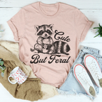 Cute But Feral Tee Peachy Sunday