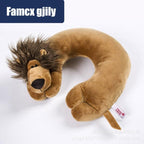 Cute Cartoon Animal U-shaped Memory Travel Pillow Neck Support Headrest Office Car Airplane Sleep  Soft Travel Neck Pillow Animal for Neck & Head Support Cute Wild Life Stuffed Pillow Accessory for Naps Novelty Stuffed Animal For Adults And Children