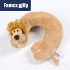 Cute Cartoon Animal U-shaped Memory Travel Pillow Neck Support Headrest Office Car Airplane Sleep  Soft Travel Neck Pillow Animal for Neck & Head Support Cute Wild Life Stuffed Pillow Accessory for Naps Novelty Stuffed Animal For Adults And Children