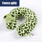 Cute Cartoon Animal U-shaped Memory Travel Pillow Neck Support Headrest Office Car Airplane Sleep  Soft Travel Neck Pillow Animal for Neck & Head Support Cute Wild Life Stuffed Pillow Accessory for Naps Novelty Stuffed Animal For Adults And Children