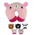 Cute Cartoon Animals U Shaped Pillow Toddler Neck Pillow Travel Car Neck Rest Pillow Support Head Rest Cushion Panda Cat Bear Rabbit Pig Kids Travel Pillow Toddler Neck Pillow U-Shaped Animal Kids Neck Pillow With 3D Embroidery For Airplane Stevvex