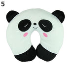 Cute Cartoon Animals U Shaped Pillow Travel Car Neck Rest Pillow Support Head Rest Cushion Panda Cat Bear Rabbit Pig Multi-Color Cartoon U Shaped Neck Pillow Comfortable Travel Pillow Inflatable Pillow Neck Pillow Lightweight Soft Pillows Stevvex
