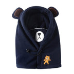 Cute Cartoon Children Winter Animal Bear Ski Masks Hats Kids Baby Thermal Fleece Balaclava Face Beanies Warmer Skellies Hats Kids Winter Fleece Warmer Balaclava Cap Thermal Tactical Military Helmet Windproof Full Face Mask Cover Ski Beanies Stevvex