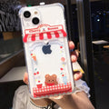 Cute Cartoon Wallet Card Pocket Holder Phone Case For iPhone 14 Pro Max 13 12 11 X XR XS 7 8 Plus Transparent Shockproof Cartoon Phone Case For iPhone Unique Funny Phone Case Design Stevvex