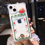 Cute Cartoon Wallet Card Pocket Holder Phone Case For iPhone 14 Pro Max 13 12 11 X XR XS 7 8 Plus Transparent Shockproof Cartoon Phone Case For iPhone Unique Funny Phone Case Design Stevvex