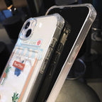 Cute Cartoon Wallet Card Pocket Holder Phone Case For iPhone 14 Pro Max 13 12 11 X XR XS 7 8 Plus Transparent Shockproof Cartoon Phone Case For iPhone Unique Funny Phone Case Design Stevvex