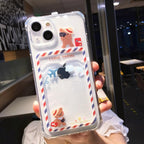 Cute Cartoon Wallet Card Pocket Holder Phone Case For iPhone 14 Pro Max 13 12 11 X XR XS 7 8 Plus Transparent Shockproof Cartoon Phone Case For iPhone Unique Funny Phone Case Design Stevvex