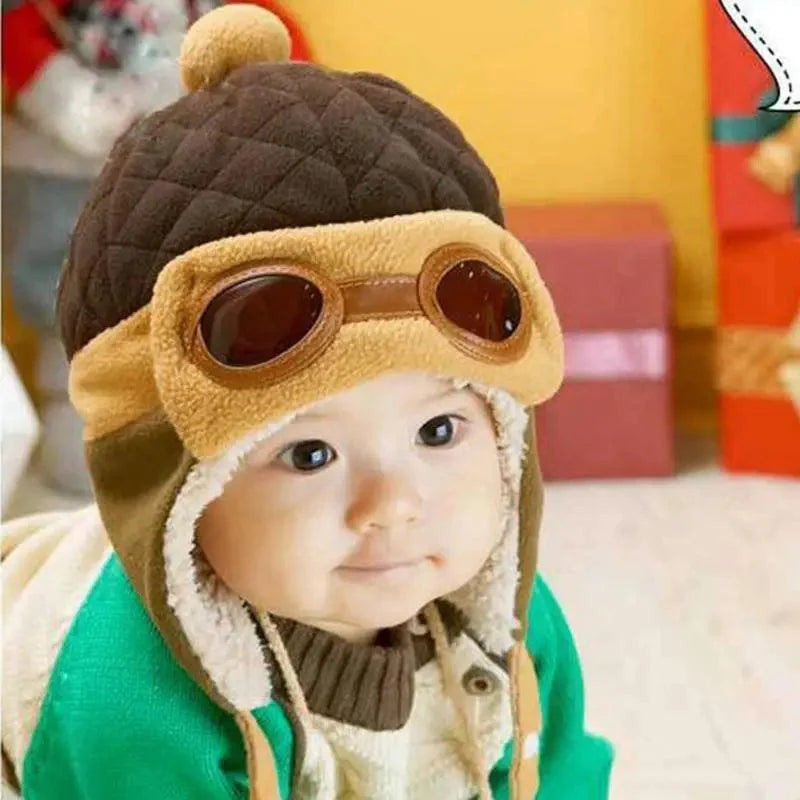 Cute Cartoon Winter Warm Baby Earflap Full Cover Beanies Classic Fur Soft Baby Hats For Girls And Boys Winter Beanies Stevvex