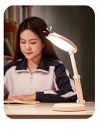 Cute Cat LED Table Lamp Children Study Eye Protection Desk Lamp 3600/6400mAh Long Battery Life Smart Bedroom Night Lamp Decorative Table Lamp Cute Study Lamps for Bedroom Décor Stevvex