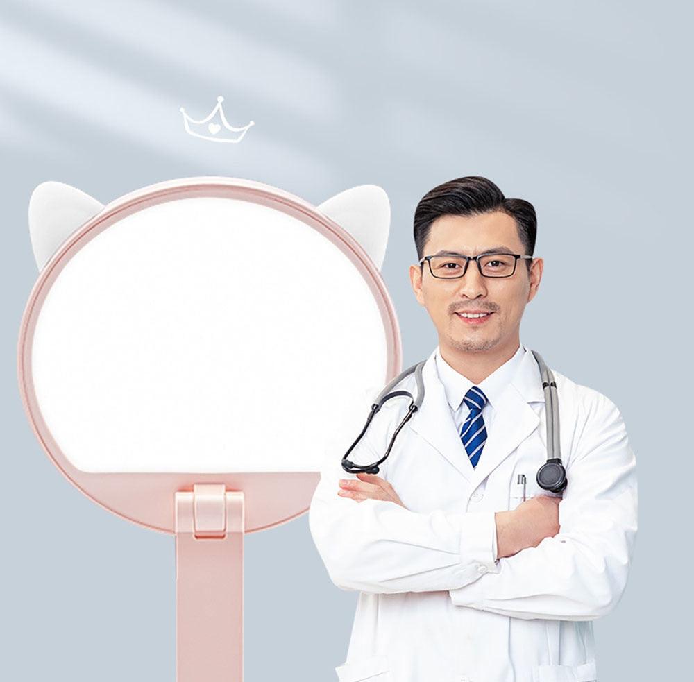 Cute Cat LED Table Lamp Children Study Eye Protection Desk Lamp 3600/6400mAh Long Battery Life Smart Bedroom Night Lamp Decorative Table Lamp Cute Study Lamps for Bedroom Décor Stevvex