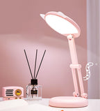 Cute Cat LED Table Lamp Children Study Eye Protection Desk Lamp 3600/6400mAh Long Battery Life Smart Bedroom Night Lamp Decorative Table Lamp Cute Study Lamps for Bedroom Décor Stevvex