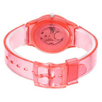 Cute Childrens Analog Transparent Watchband New Fashion Small Lightweight Watch Fresh And Simple Girls Quartz Watch Sport Simple Casual Quartz Wristwatch For Women Ladies Girls Stevvex