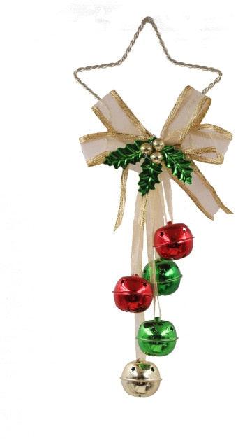 Cute Christmas Tree Bell Pendants Hanging Tree Decorations Door Metal Jingle Bell Hangers Wind Chimes Christmas Jingle Bells Door Hanger Ornaments Christmas Tree Ornaments Decoration Stevvex