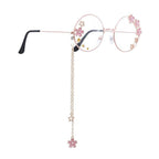 Cute Clear Optical Glasses Frame Women Round Frame Retro Eyeglasses  Decoration Eyewear Blue Light Blocking Glasses Women Thick Round Rim Frame Ladies Eyeglasses Stevvex