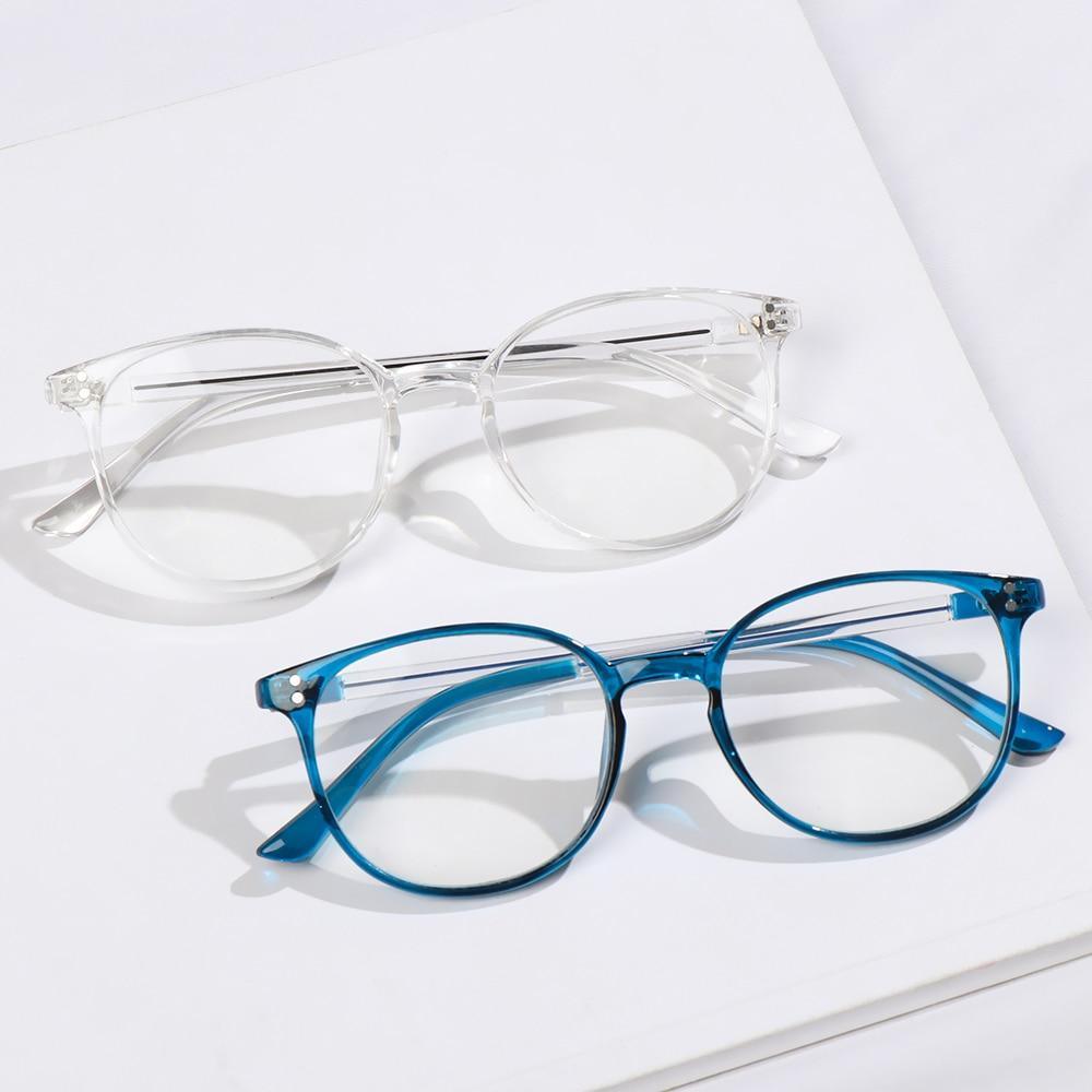 Cute Clear Optical Glasses Frame Women Square Frame Retro Eyeglasses High Definition Reading Glasses Unisex Anti Blue Light Eyeglasses Ultra Light PC Frames Glasses Vision Care Eyewear +1.00~4.00 Stevvex