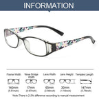 Cute Clear Optical Glasses Frame Women Square Frame Retro Eyeglasses High Definition Reading Glasses Unisex Anti Blue Light Eyeglasses Ultra Light PC Frames Glasses Vision Care Eyewear +1.00~4.00 Stevvex