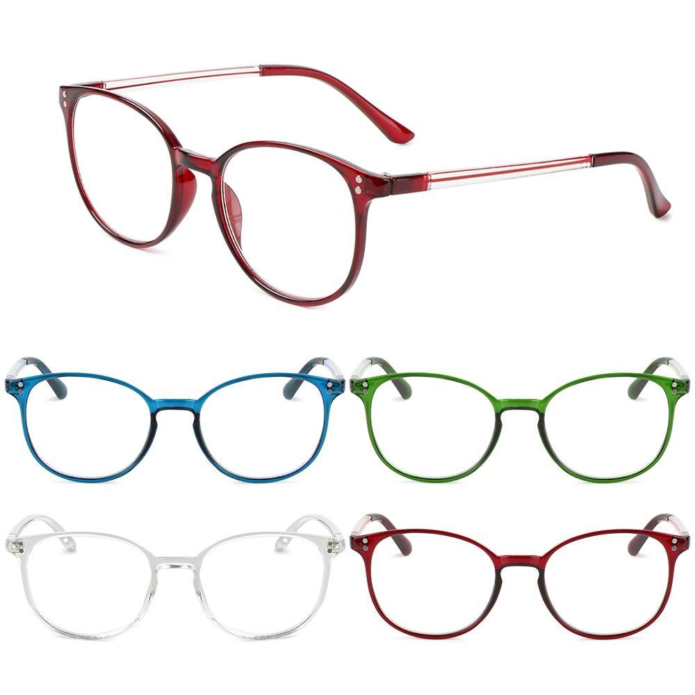 Cute Clear Optical Glasses Frame Women Square Frame Retro Eyeglasses High Definition Reading Glasses Unisex Anti Blue Light Eyeglasses Ultra Light PC Frames Glasses Vision Care Eyewear +1.00~4.00 Stevvex