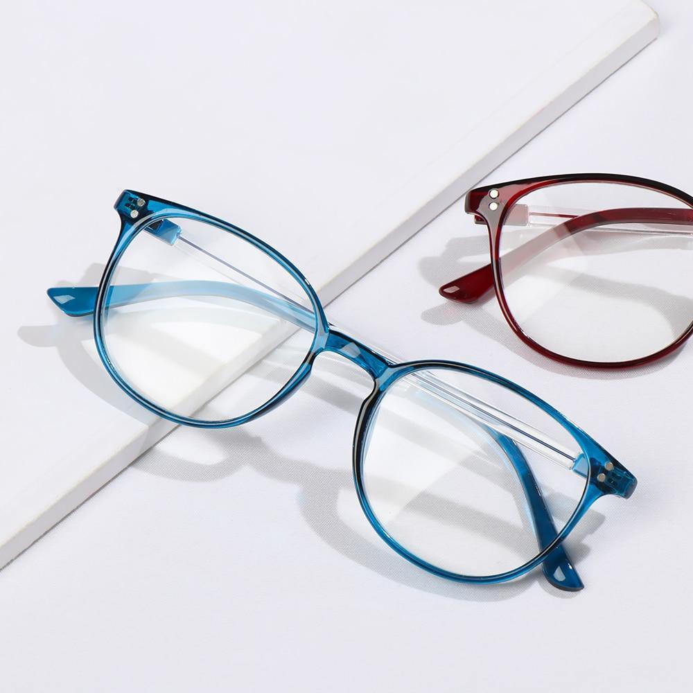Cute Clear Optical Glasses Frame Women Square Frame Retro Eyeglasses High Definition Reading Glasses Unisex Anti Blue Light Eyeglasses Ultra Light PC Frames Glasses Vision Care Eyewear +1.00~4.00 Stevvex