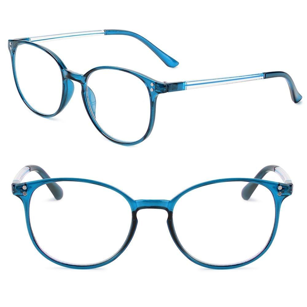 Cute Clear Optical Glasses Frame Women Square Frame Retro Eyeglasses High Definition Reading Glasses Unisex Anti Blue Light Eyeglasses Ultra Light PC Frames Glasses Vision Care Eyewear +1.00~4.00 Stevvex