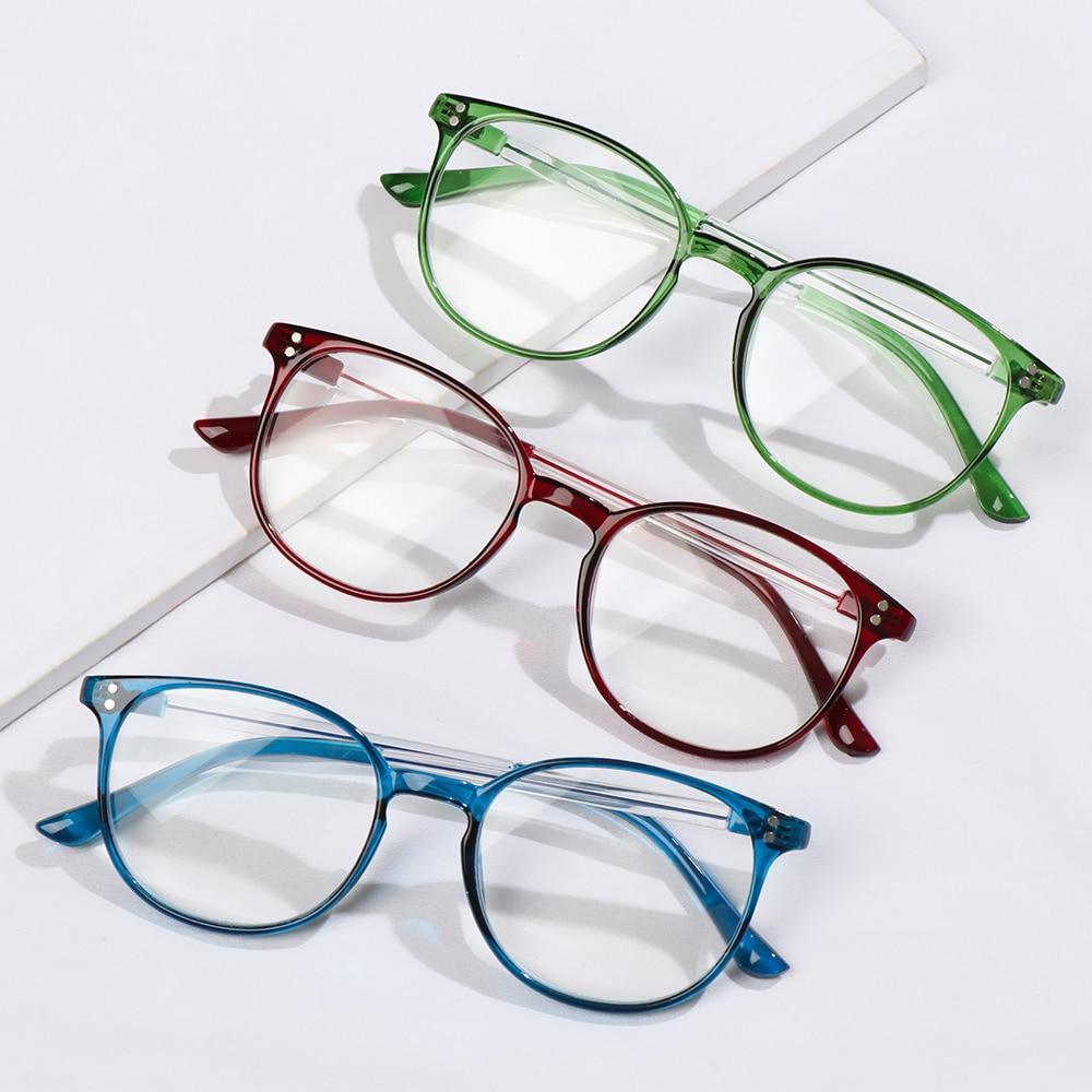Cute Clear Optical Glasses Frame Women Square Frame Retro Eyeglasses High Definition Reading Glasses Unisex Anti Blue Light Eyeglasses Ultra Light PC Frames Glasses Vision Care Eyewear +1.00~4.00 Stevvex