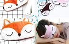 Cute Fox Animal Cotton Plush U Shape Neck Pillow Travel Car Home Pillow Nap Animal Pillow Health Care with Eye Mask Cute Fox U Shaped Neck Pillow for Car Airplane Traveling ,Animal Plush Stuffed Travel Pillow Travel Pillows Cartoon Planes Fox Animal Stevvex