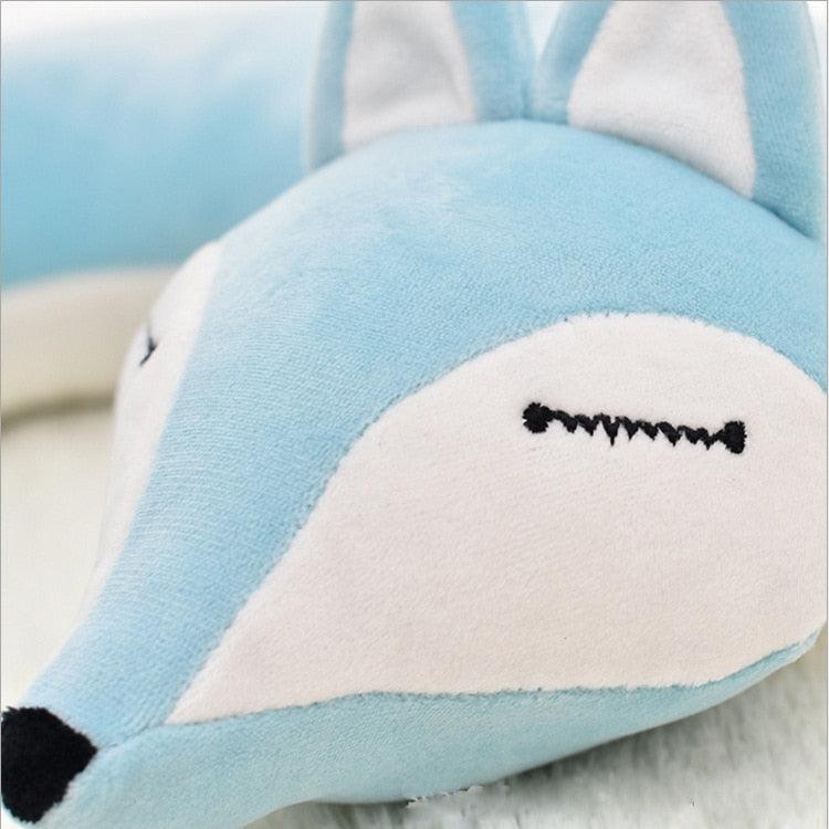 Cute Fox Animal Cotton Plush U Shape Neck Pillow Travel Car Home Pillow Nap Animal Pillow Health Care with Eye Mask Cute Fox U Shaped Neck Pillow for Car Airplane Traveling ,Animal Plush Stuffed Travel Pillow Travel Pillows Cartoon Planes Fox Animal Stevvex
