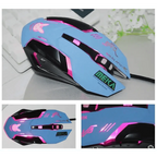 Cute Gaming USB Wired Mouse Girls Pink Computer Professional 2400 DPI Mouse Colorful Silent Mouse For PC Stevvex