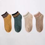 Cute Heart Design 4 Pairs Socks For Women Fashion Spring Cotton Modern Girls Casual Outdoor Socks For Women Stevvex