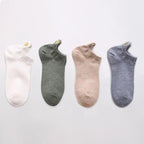Cute Heart Design 4 Pairs Socks For Women Fashion Spring Cotton Modern Girls Casual Outdoor Socks For Women Stevvex